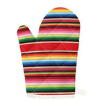 Ethnic Mexican Blanket Stripe Print Single Oven Mitt