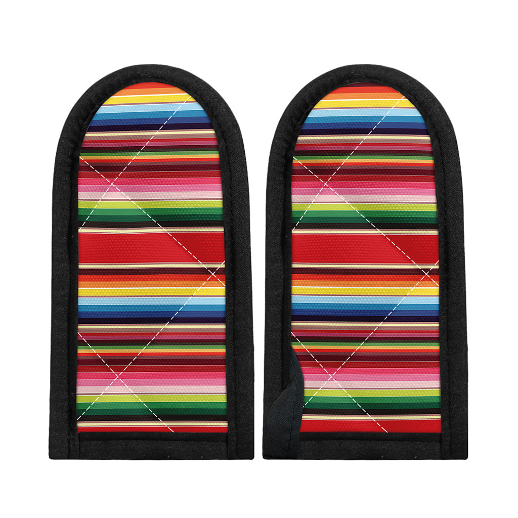 Ethnic Mexican Blanket Stripe Print Skillet Handle Cover