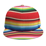 Ethnic Mexican Blanket Stripe Print Snapback Cap