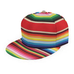 Ethnic Mexican Blanket Stripe Print Snapback Cap