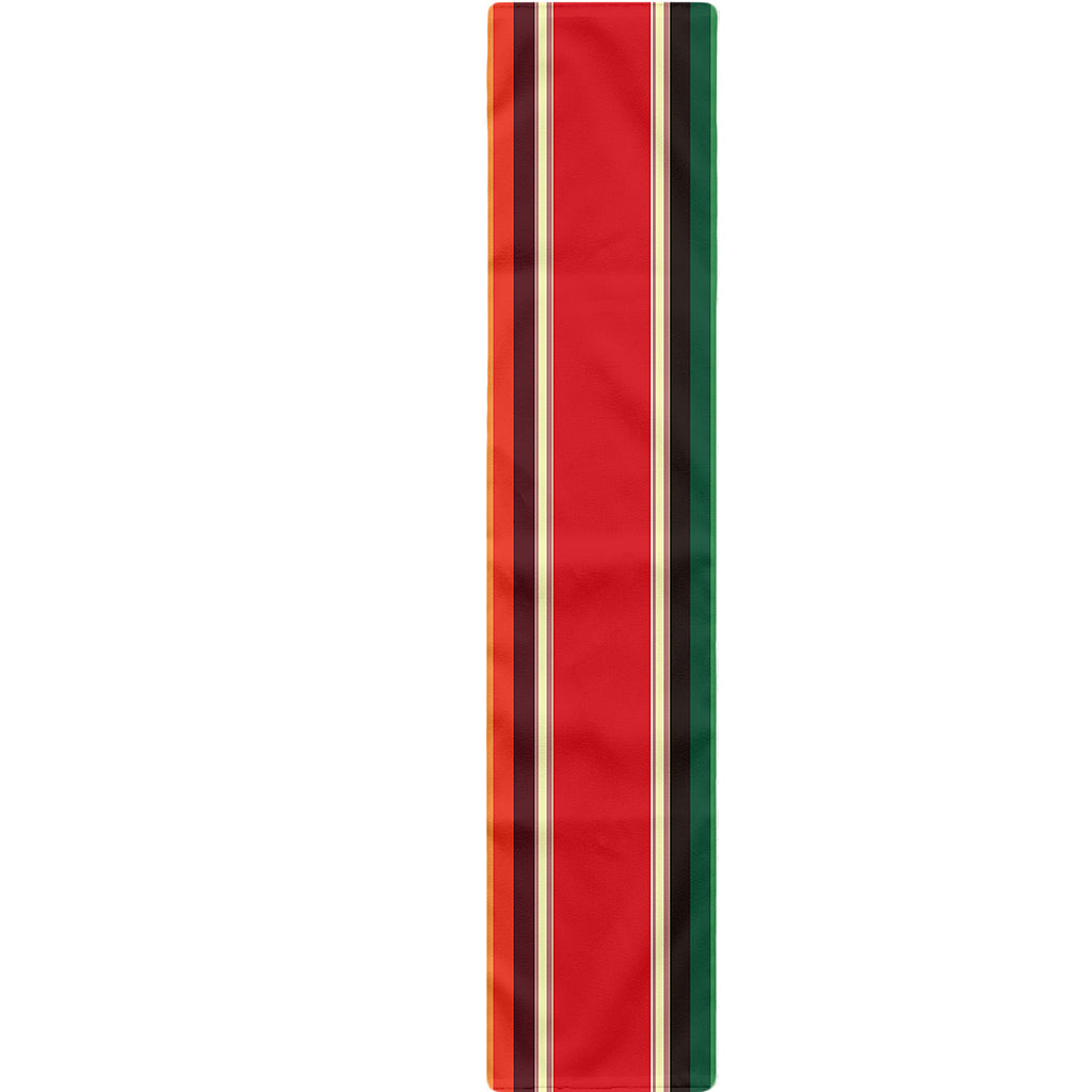 Ethnic Mexican Blanket Stripe Print Table Runner