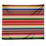Ethnic Mexican Blanket Stripe Print Tapestry