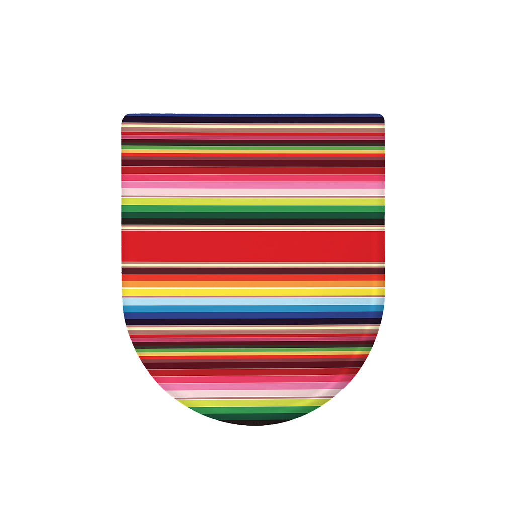 Ethnic Mexican Blanket Stripe Print Toilet Lid Cover