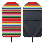 Ethnic Mexican Blanket Stripe Print Waterproof Car Seat Cover