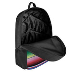 Ethnic Mexican Serape Pattern Print 17 Inch Backpack