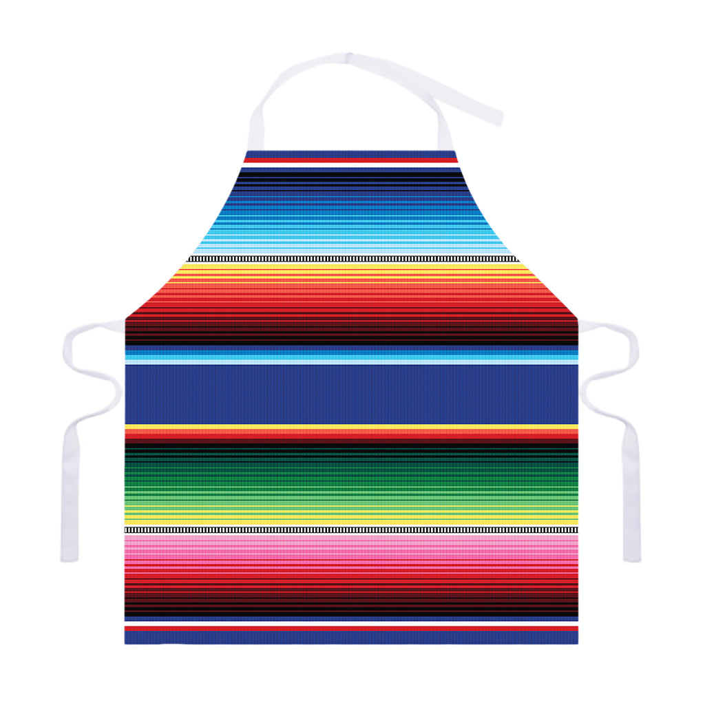 Ethnic Mexican Serape Pattern Print Adjustable Apron