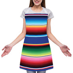 Ethnic Mexican Serape Pattern Print Adjustable Apron