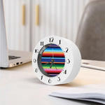 Ethnic Mexican Serape Pattern Print Alarm Clock