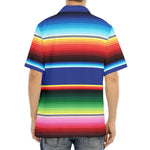 Ethnic Mexican Serape Pattern Print Aloha Shirt
