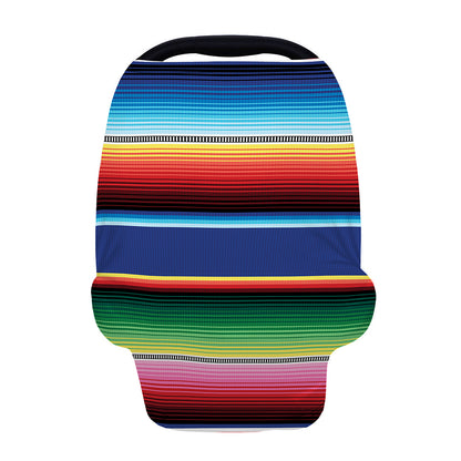 Ethnic Mexican Serape Pattern Print Baby Seat Cover
