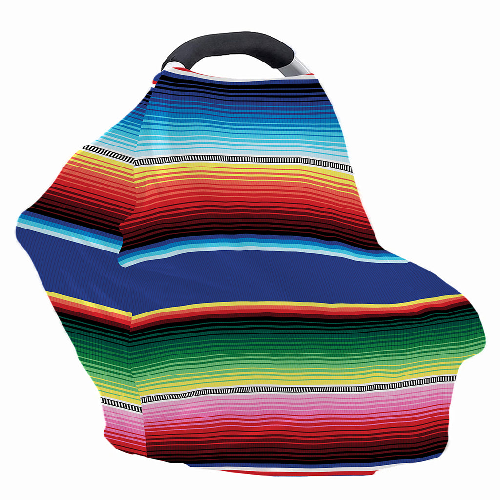 Ethnic Mexican Serape Pattern Print Baby Seat Cover
