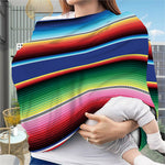 Ethnic Mexican Serape Pattern Print Baby Seat Cover