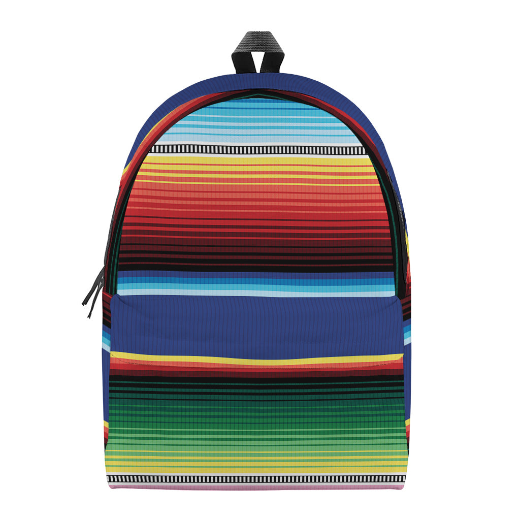 Ethnic Mexican Serape Pattern Print Backpack