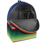 Ethnic Mexican Serape Pattern Print Backpack