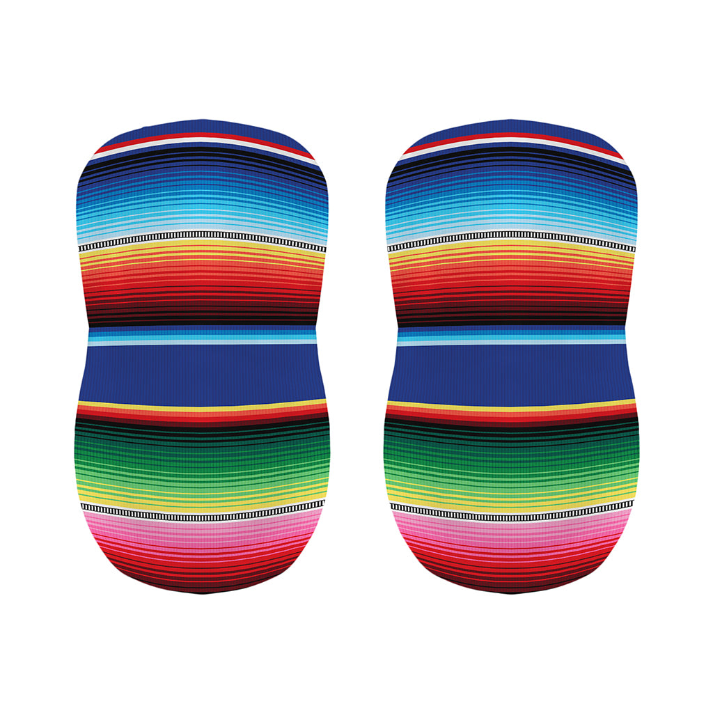 Ethnic Mexican Serape Pattern Print Bar Stool Covers