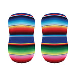 Ethnic Mexican Serape Pattern Print Bar Stool Covers