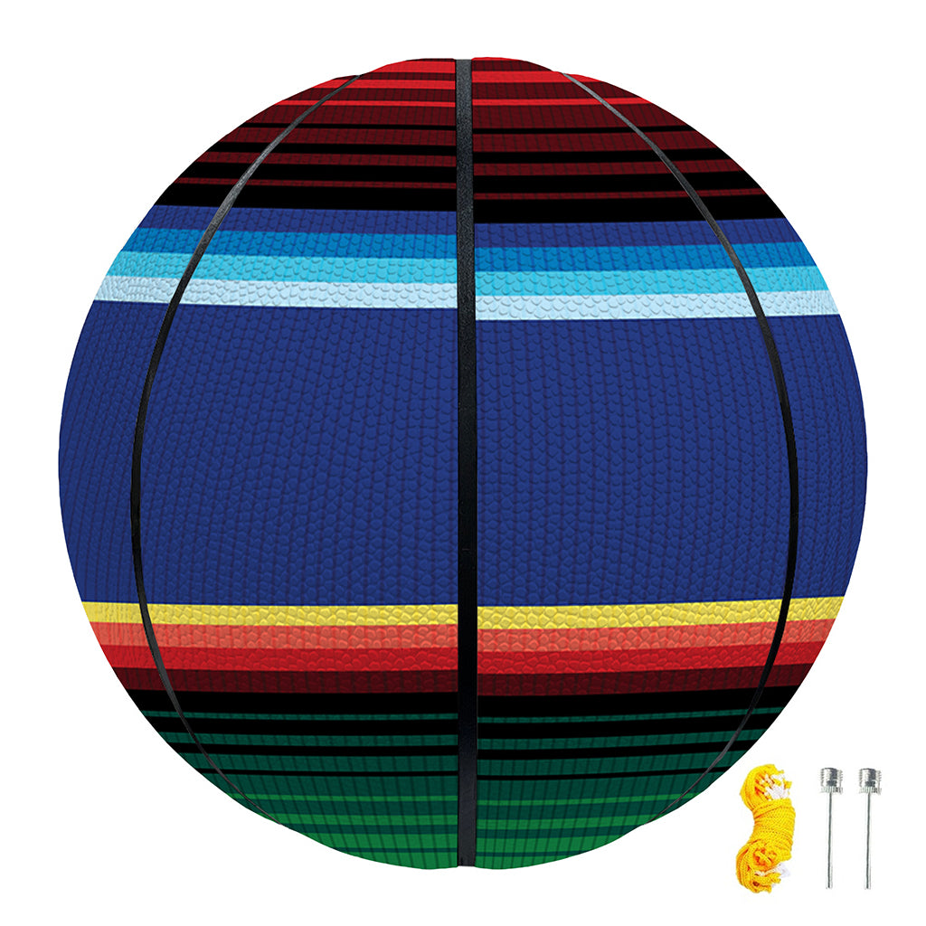 Ethnic Mexican Serape Pattern Print Basketball