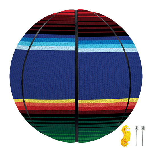 Ethnic Mexican Serape Pattern Print Basketball