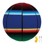 Ethnic Mexican Serape Pattern Print Basketball