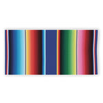 Ethnic Mexican Serape Pattern Print Beach Towel