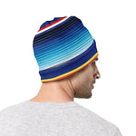 Ethnic Mexican Serape Pattern Print Beanie
