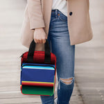 Ethnic Mexican Serape Pattern Print Bible Tote Bag