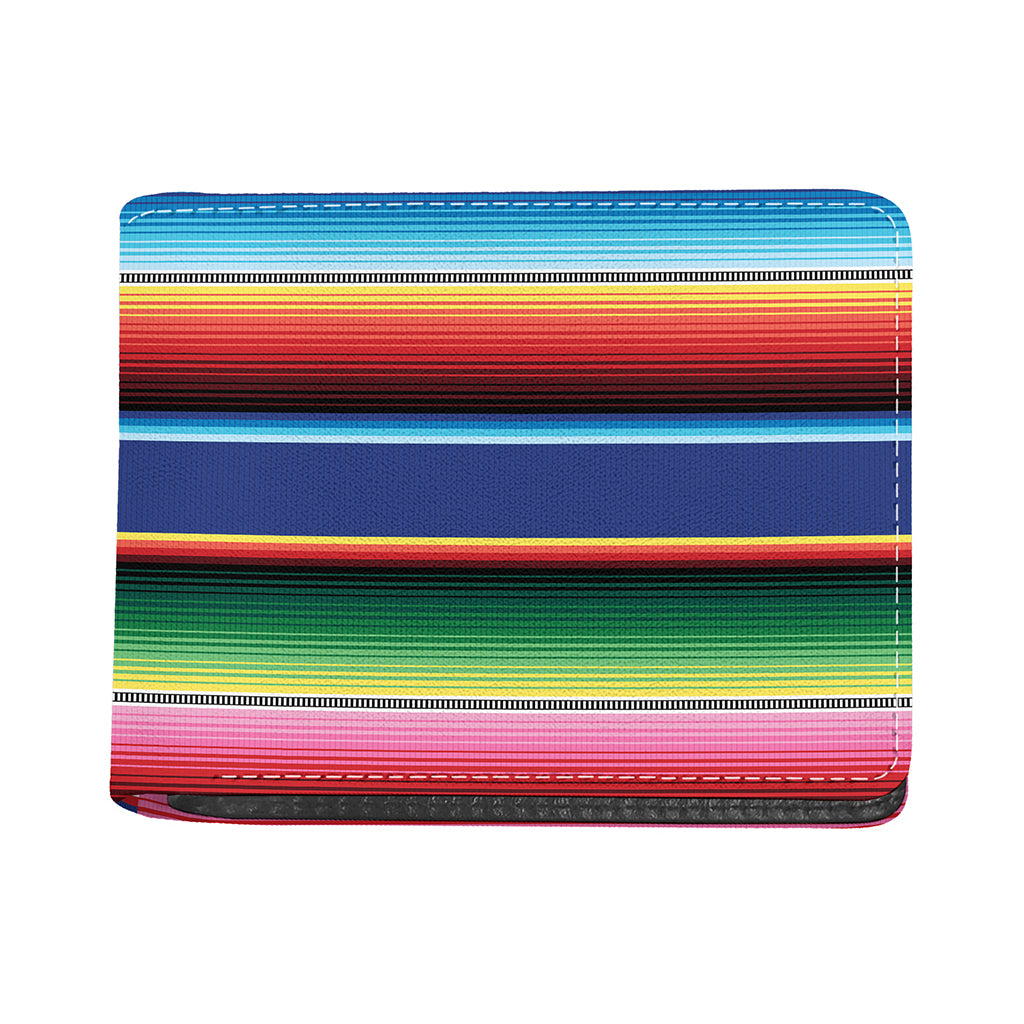 Ethnic Mexican Serape Pattern Print Bifold Wallet