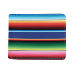 Ethnic Mexican Serape Pattern Print Bifold Wallet