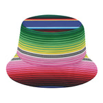 Ethnic Mexican Serape Pattern Print Bucket Hat
