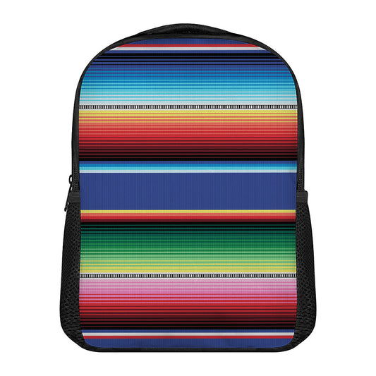 Ethnic Mexican Serape Pattern Print Casual Backpack