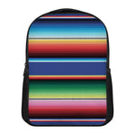 Ethnic Mexican Serape Pattern Print Casual Backpack