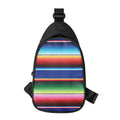 Ethnic Mexican Serape Pattern Print Sling Bag
