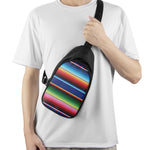 Ethnic Mexican Serape Pattern Print Chest Bag