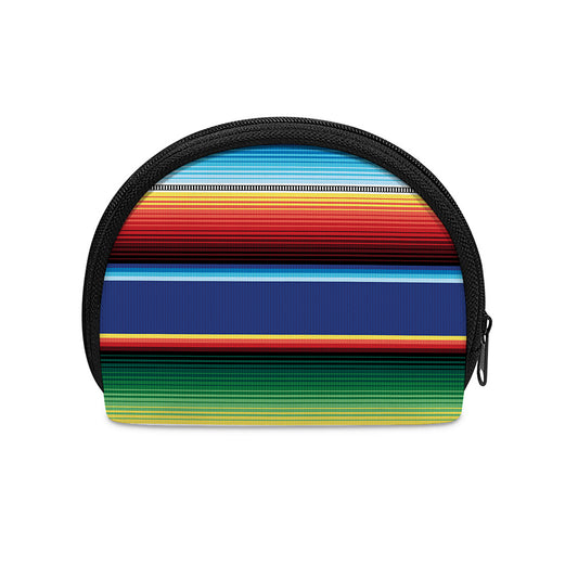 Ethnic Mexican Serape Pattern Print Coin Purse