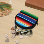 Ethnic Mexican Serape Pattern Print Coin Purse
