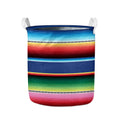 Ethnic Mexican Serape Pattern Print Collapsible Laundry Basket