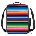 Ethnic Mexican Serape Pattern Print Crossbody Lunch Bag