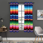 Ethnic Mexican Serape Pattern Print Curtain