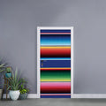 Ethnic Mexican Serape Pattern Print Door Sticker