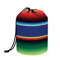 Ethnic Mexican Serape Pattern Print Drawstring Makeup Bag