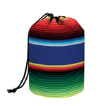 Ethnic Mexican Serape Pattern Print Drawstring Makeup Bag