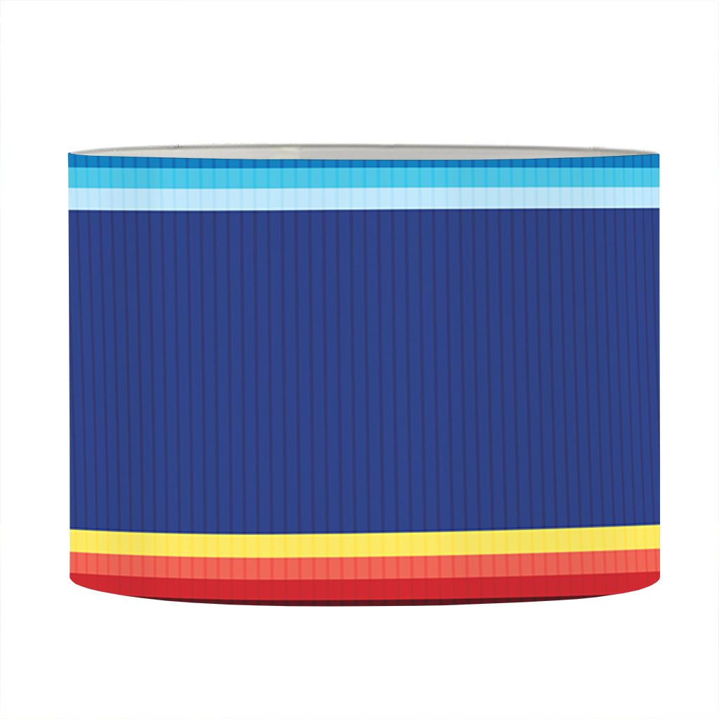 Ethnic Mexican Serape Pattern Print Drum Lamp Shade