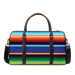 Ethnic Mexican Serape Pattern Print Duffle Bag