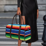 Ethnic Mexican Serape Pattern Print Duffle Bag