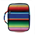 Ethnic Mexican Serape Pattern Print Front Pocket Bible Bag