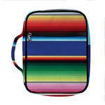 Ethnic Mexican Serape Pattern Print Front Pocket Bible Bag