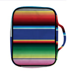 Ethnic Mexican Serape Pattern Print Front Pocket Bible Bag