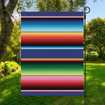 Ethnic Mexican Serape Pattern Print Garden Flag