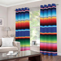 Ethnic Mexican Serape Pattern Print Grommet Curtains