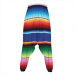 Ethnic Mexican Serape Pattern Print Hammer Pants